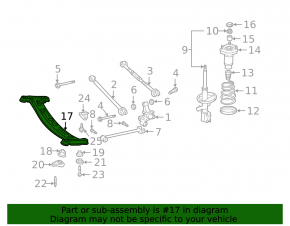Lexus ES300 ES330 rear subframe