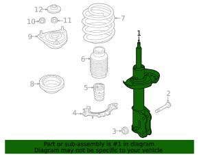 Front right shock absorber Kia Niro 23-26 EV