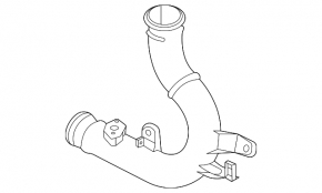 Intercooler pipe, right central, VW Golf R 22-26 2.0T