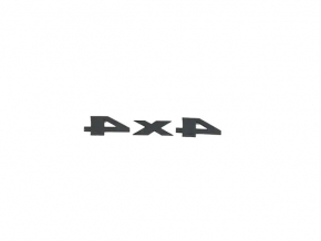Jeep Cherokee KL 19-21 Tailgate 4x4 Emblem Black