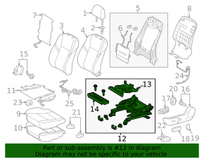Driver's seat adjustment motor Toyota Avalon 13-18