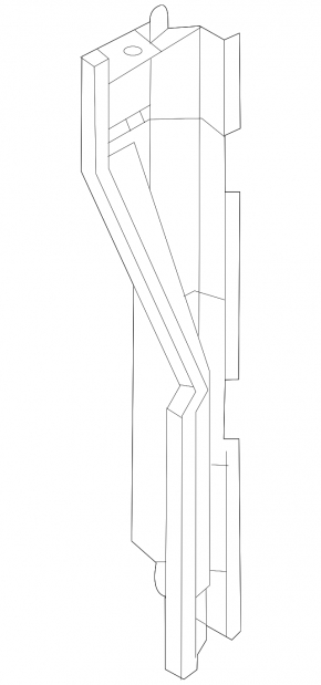 Right lower radiator deflector for Mitsubishi Outlander 22-25 2.5