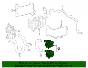 Honda Accord 13-17 hybrid inverter cooling pump