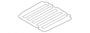 Hyundai Sonata 15-15 black trunk floor