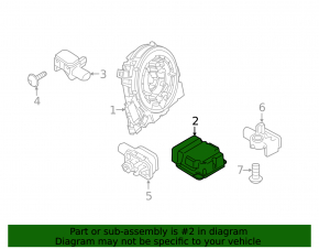 SRS airbag module, airbag computer, Porsche Cayenne 958 11-14