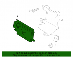 Left blind spot sensor for Porsche Cayenne 958 11-17