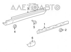 Front left mudguard for Mercedes W164 ML
