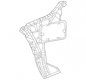 Rear bumper mount right Mercedes W167 GLE 350 450 20-23