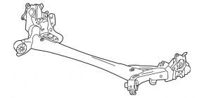 Rear beam Mazda 3 19- AWD under R18, Mexico built
