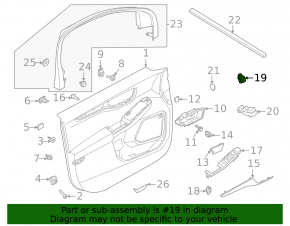 Front Right Window Regulator Ford Escape MK4 20-24
