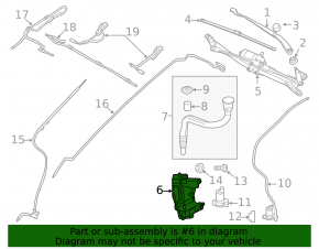 Land Rover Range Rover Evoque 12-18 Windscreen Washer Reservoir