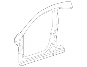 Mercedes CLA 14-19 center left body pillar with front pillar