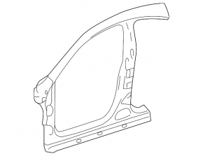 Mercedes CLA 14-19 center left body pillar with front pillar