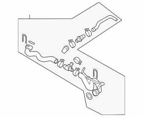 Upper cooling hose for VW Beetle 12-13 2.0T with quick releases
