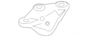 Lower automatic transmission mount bracket for BMW 5 Series G30 17-23 3.0T AWD