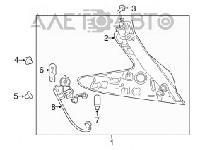 Right light Nissan Leaf 18-19