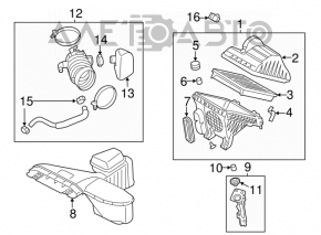 Hyundai Azera 12-17 Air Filter Housing Upper Cover