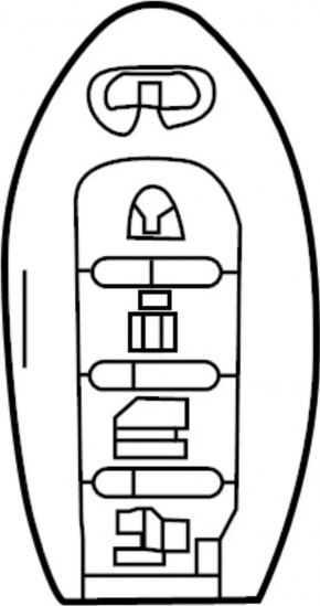 Smart Key Infiniti Q50 14-16 4 Buttons