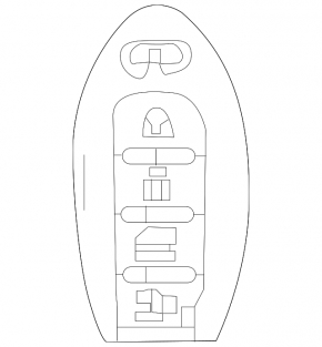 Smart Key Infiniti Q50 14-16 4 Buttons