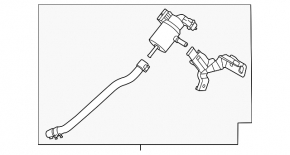 Kia Niro 23- HEV, PHEV vacuum solenoid valve with bracket and pipe