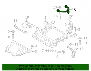Upper front left control arm BMW X5 F15 14-18 X6, X5, With m model, Incl. Ball Joint and Bushing, Incl. Ball Joint & Bushings