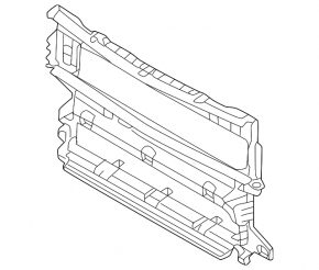 Volvo XC40 2021-2024 radiator deflector blinds, bare frame