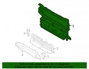 Volvo XC40 2021-2024 radiator deflector blinds, bare frame