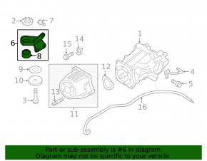 Left gearbox bracket Mitsubishi Eclipse Cross 18-