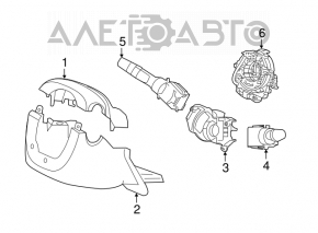 Left steering column switch for Honda Accord 18-22