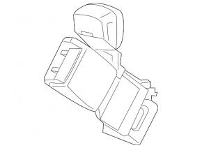 Rear center seat belt latch Chevrolet Bolt EUV 22-23