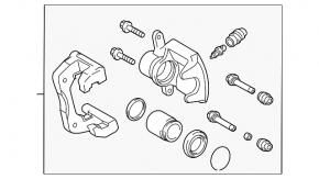 Rear left caliper assembly for Lexus Hs250h 10-12