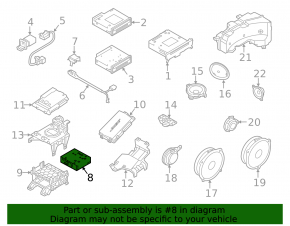 VW Touareg 11-17 Radio Amplifier Block