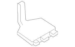 Trunk trim bracket left BMW F30 12-18