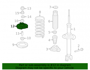 Shock absorber support rear left Acura TLX 15-