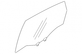 Subaru Impreza WRX GH 10-14 rear right door glass