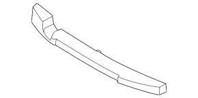 Front Bumper Absorber Nissan Versa 15-19 USA Rest