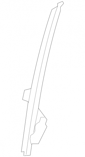 Front right door glass guide Toyota Camry v70 18-24 front