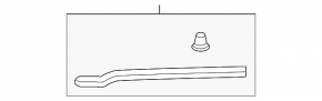 Right hood seal Honda Accord 13-15 2d