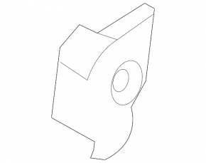 Rear bumper mount under the left light for Nissan Leaf 18-24