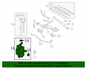 Toyota Prius 30 10-15 Windshield Washer Reservoir
