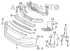 Left fog light plug for Hyundai Sonata 2016-2017 hybrid