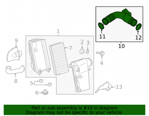 Front Air Duct Porsche Cayenne 958 11-17 3.6