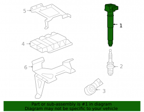 Ignition coil Porsche Cayenne 958 11-17 3.6