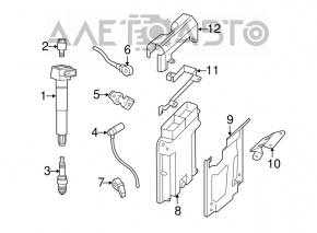 Ignition coil Porsche Cayenne 958 11-17 3.6
