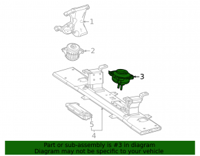 Automatic transmission mount for Mercedes W167 GLE 350 20-23 2.0T