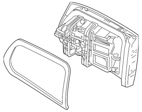 Mercedes GLC 20-22 LED interior tailgate light, left