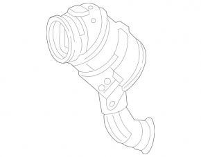 Mercedes GLC 300 20-22 exhaust pipe with catalytic converter