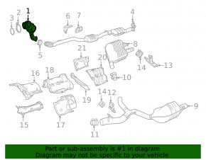 Mercedes GLC 300 20-22 exhaust pipe with catalytic converter