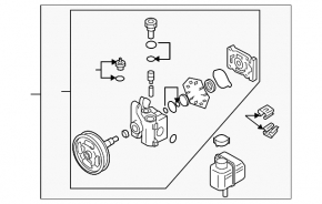 Power steering pump for Mazda CX-7 06-12