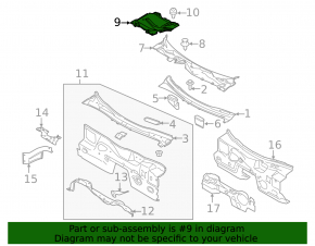 Battery Cover Ford Mustang mk6 15-